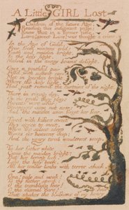 Songs of Innocence and of Experience, levy 44, "A Little Girl Lost" (Bentley 51) tekijältä William Blake