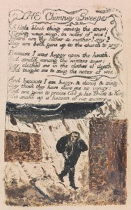 Viattomuuden ja kokemuksen lauluja, levy 45, Savupiipun nuohooja (Bentley 37) tekijältä William Blake