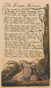 Songs of Innocence and of Experience, levy 46, "The Human Abstract" (Bentley 47) tekijältä William Blake