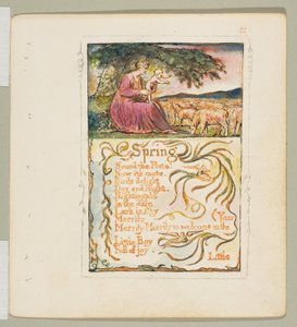 Songs of Innocence and of Experience: Kevät, n. 1825. tekijältä William Blake