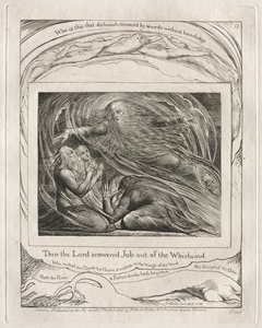 Jobin kirja: Pl. 13, Silloin Herra vastasi Jobille pyörteestä tekijältä William Blake