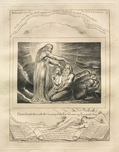 Jobin kirja: Pl. 17, Minä olen kuullut sinua korvan kuulolla, mutta nyt silmäni näkee sinut tekijältä William Blake