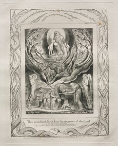 Jobin kirja: Pl. 5, Sitten Saatana lähti Herran edestä tekijältä William Blake