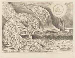 Himoisten ympyrä: Paolo ja Francesca, 1827. tekijältä William Blake