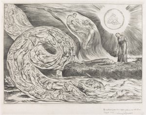 Himoisten ympyrä: Paolo ja Francesca, 1827. tekijältä William Blake