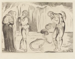 Varkaiden ympyrä; Buoso Donati Käärme hyökkäsi tekijältä William Blake