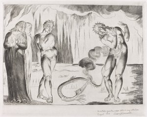 Varkaiden ympyrä; Buoso Donati Käärme hyökkäsi tekijältä William Blake
