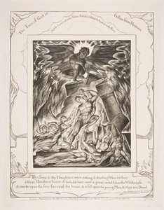 Jobs Sonsin tuho, Jobin kirjan kuvituksista, 1825-26. tekijältä William Blake