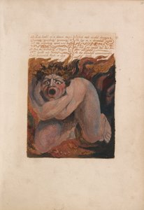 Urizenin ensimmäinen kirja, levy 10, 12- Los Howld tuhoisassa haihdutuksessa (Bentley 7) tekijältä William Blake