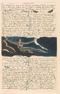 Ensimmäinen Urizenin kirja, levy 11, "Kaksi sierainta taipuivat syvälle..." (Bentley 13) tekijältä William Blake