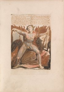 Urizenin ensimmäinen kirja, levy 17, 8. Elämän veri vapisi..... (Bentley 18) tekijältä William Blake