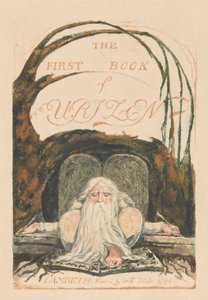 Ensimmäinen Urizenin kirja, levy 1, "Urizenin ensimmäinen kirja". (Bentley 1) tekijältä William Blake