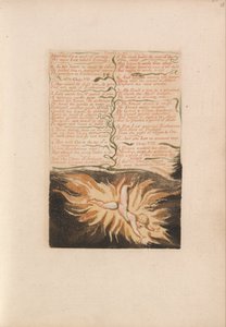 Urizenin ensimmäinen kirja, levy 22, venytetty iankaikkista työtä varten ... (Bentley 20) tekijältä William Blake