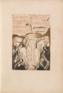 Urizenin ensimmäinen kirja, levy 27, he elivät vuosia. . . . (Bentley 28) tekijältä William Blake