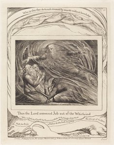 Herra vastaa Jobille pyörteestä tekijältä William Blake
