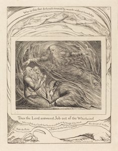 Herra vastaa Jobille pyörteestä tekijältä William Blake