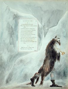 The Progress of Poesy, Pindaric Ode, teoksesta "The Poems of Thomas Gray", julkaistu 1797-1798 (akvarelli ja musta muste paperille) tekijältä William Blake