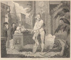 Os Ravens, o Sexton e o Wormfinnish da Terra tekijältä William Blake