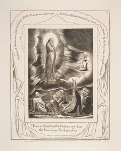 Näky Eliphasista, Jobin kirjan kuvituksista, 1825-26. tekijältä William Blake