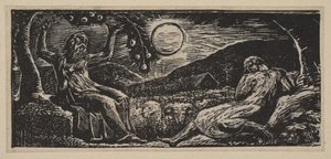 Thenot Under a Fruit Tree, Thorntons Pastorals of Vergil, 1821. tekijältä William Blake