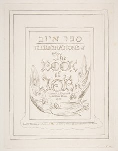 Nimisivu, Jobin kirjan kuvituksista, 1825-26. tekijältä William Blake