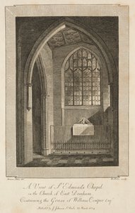 Näkymä St. Edmundsin kappelille East Derehamin kirkossa..., 1804. tekijältä William Blake