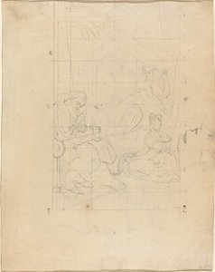 Kuningatar Katariinan unelma [recto] tekijältä William Blake after Henry Fuseli