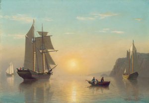 Sunset Calm Fundyn lahdella, noin 1860