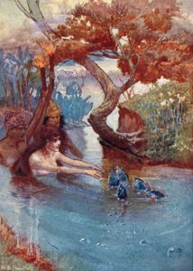Kuvitus Vathek, Arabian Tale, William Beckford (väri litho)