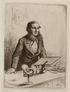 Alexander Russell Simpson, kätilötyön ja naisten ja lasten sairauksien professori (kaiverrus). tekijältä William Brassey (after) Hole