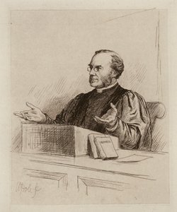 Malcolm Campbell Taylor, teologian ja kirkkohistorian professori (kaiverrus). tekijältä William Brassey (after) Hole