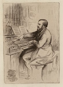 Sir Herbert Oakeley, musiikin professori (kaiverrus) tekijältä William Brassey (after) Hole