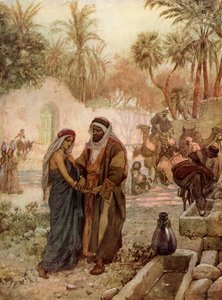 Eliezer ja Rebekka Rebecca kaivolla - Raamattu tekijältä William Brassey Hole