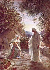 Jeesus paljastaa itsensä Maria Magdaleenalle tekijältä William Brassey Hole