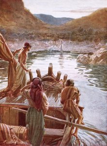 Jeesus näyttää itsensä Pietarille ja muille Galileanjärven rannalla tekijältä William Brassey Hole