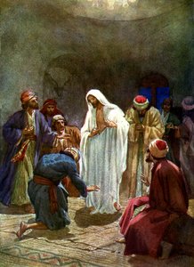 Jeesus näyttää opetuslapsille haavansa - Raamattu tekijältä William Brassey Hole