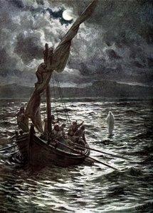 Jeesus kävelee veden päällä - Raamattu tekijältä William Brassey Hole