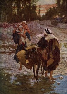 Maria, Joosef ja Jeesus matkustavat Egyptiin - Raamattu tekijältä William Brassey Hole