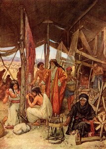 Mooses tarkastamassa tabernaakkelia - Raamattu tekijältä William Brassey Hole
