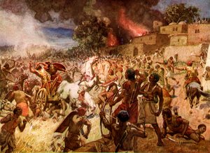 Kuningas Josian kuolema Megiddossa - Raamattu tekijältä William Brassey Hole