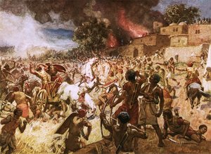 Kuningas Josian kuolema Megiddossa tekijältä William Brassey Hole
