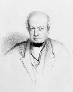 Skotlannin kasvitieteilijä Robert Brownin (1773-1858) muotokuva, n. 1849 (piirustus)