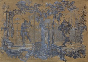 Chinoiserie (öljy kankaalle)