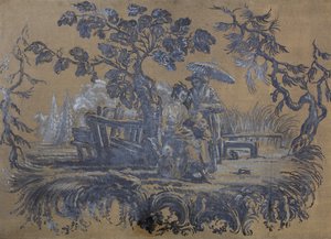 Chinoiserie (öljy kankaalle)