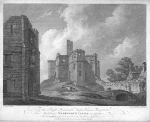 Warkworthin linna vuonna 1784.