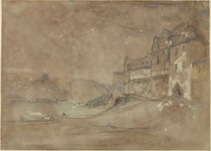 Marksburgin linna, Rhens tekijältä William Callow
