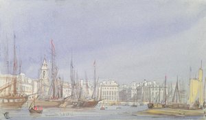 Marseille, Shipping Inner Harbour, 28. heinäkuuta 1836 tekijältä William Callow