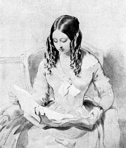Kuningatar Victoria lukee lähetyksiä, 1840-luku.