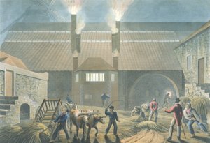 Boiling Housen ulkopuoli, teoksesta "Ten Views in the Island of Antigua", 1823