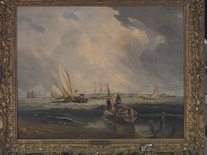 Bligh Sands, Sheerness (öljy kankaalle) tekijältä Clarkson Frederick Stanfield